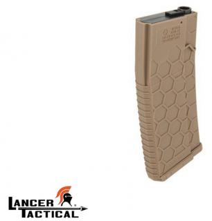 HEXMAG Lancer Tactical M4 - M16 Mid Cap Tan Magazine 120bb by Lancer Tactical